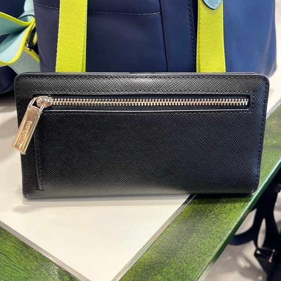 Kate Spade Madison Large Slim Bifold Wallet
Black 
NWT - Picture 16 of 16